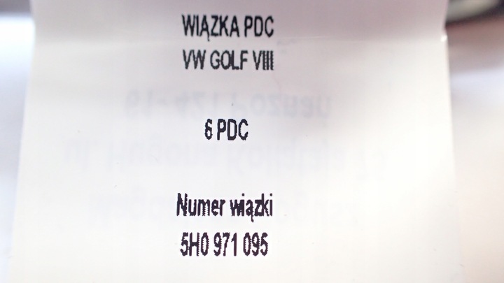 фото №10, Джгут golf viii 6 pdc 5h0971095 + датчики 5wa