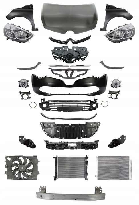 фото №1, Renault clio iv 12-16 перед бампер крило лампа