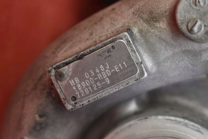 фото №6, Турбонагнетатель турбина 18900-rbd-e11 honda accord 7 vii 2.2 i-ctdi 140 km