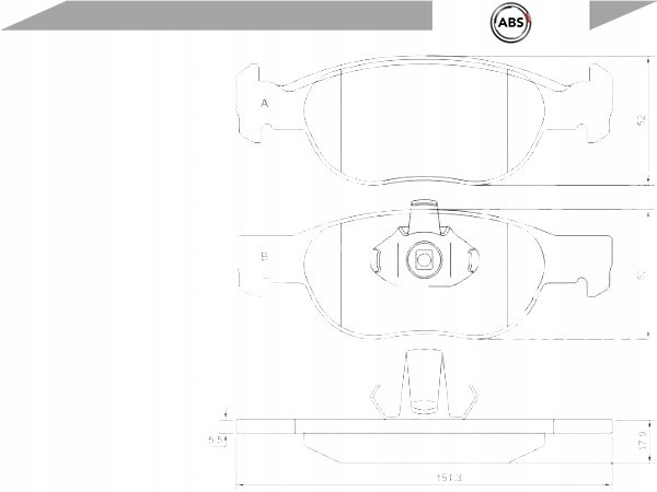 фото №16, Тормозные колодки тормоз. fiat punto 1,2 16v 99-
