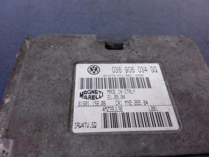 фото №4, Vw polo iv 9n 1.4 8v компьютер блок управления двигателя