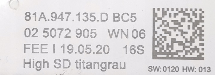 фото №12, Лампа потолок led audi q3 83a q2 81a 81a947135d