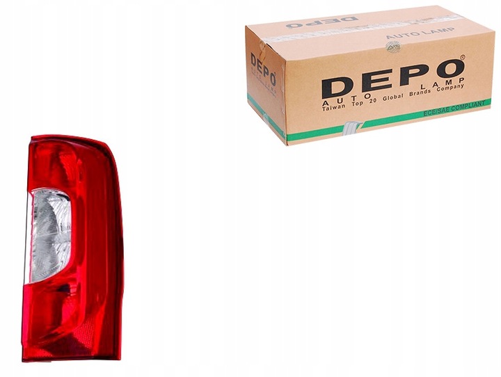 фото №1, Лампа колір поворотник білий колір скло czer