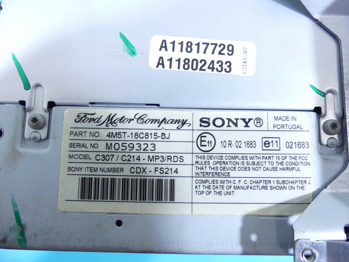 фото №9, Радіо заводські ford focus mk2 4m5t-18c815-bj радіопрогравач