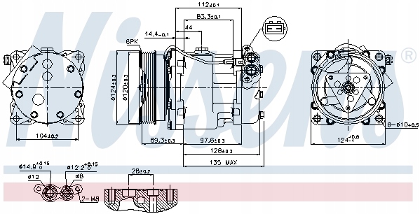 фото №8, Компресори кондиціонера компресора nissens 89203