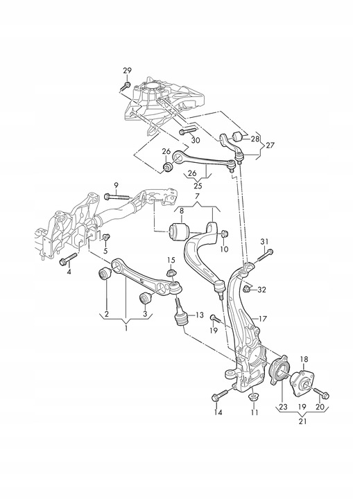 фото №11, 8w0407679l ступица колёса перед audi a5 s5 f5 8w 8w6