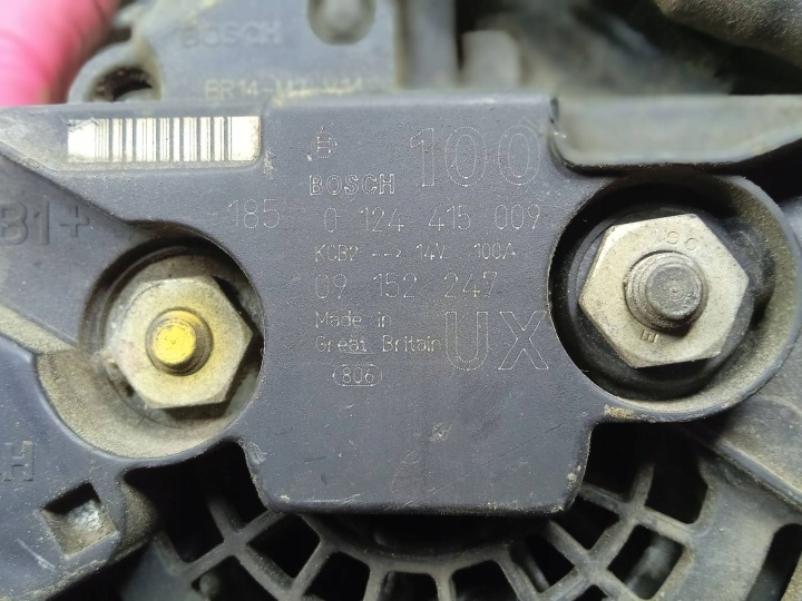 фото №7, Генератор 0124415009 opel vectra c signum 2.2 100a