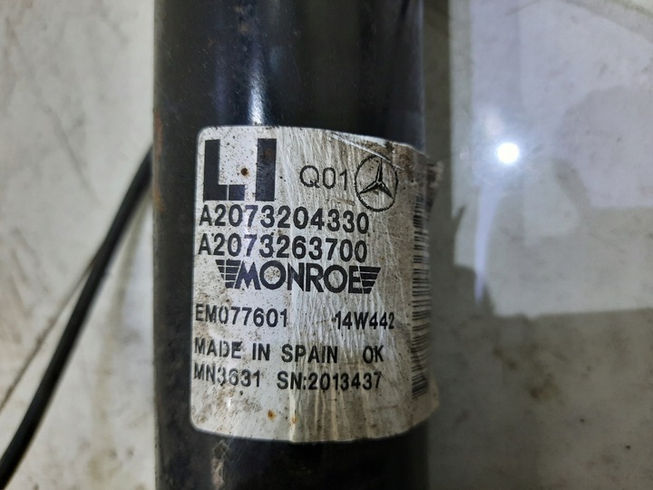 фото №2, W207 рестайлинг 4.7 амортизатор левый зад a2073204330