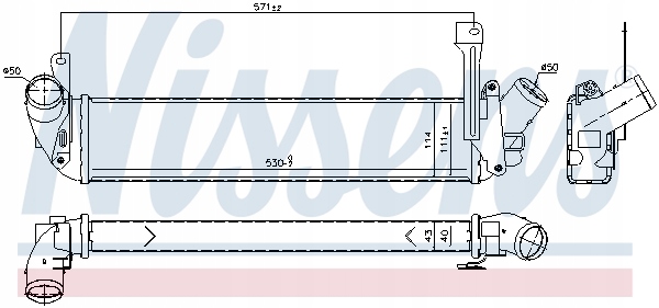 фото №2, Интеркулер nissens do renault kangoo 1.5 dci