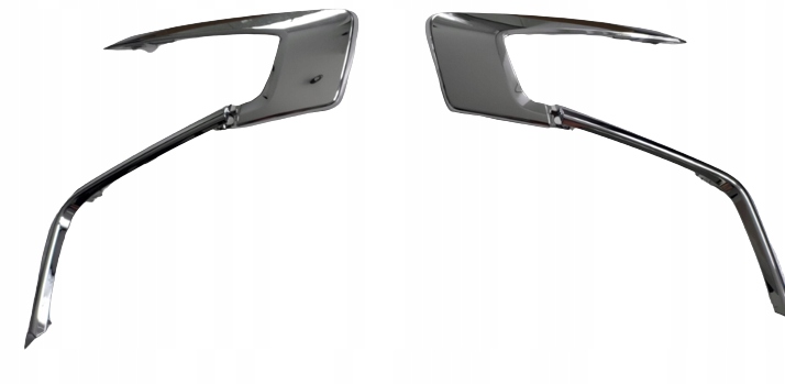 фото №1, Mitsubishi asx 16 - 19 хромовані елементи планки бампера комплект оригінал