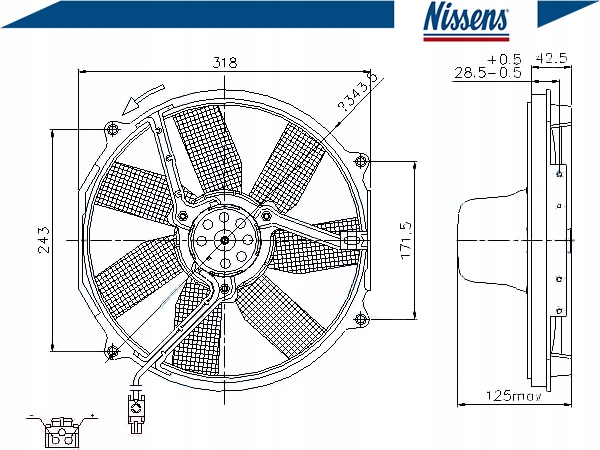 фото №2, Nissens 85151 вентилятор, охолодження двигуна