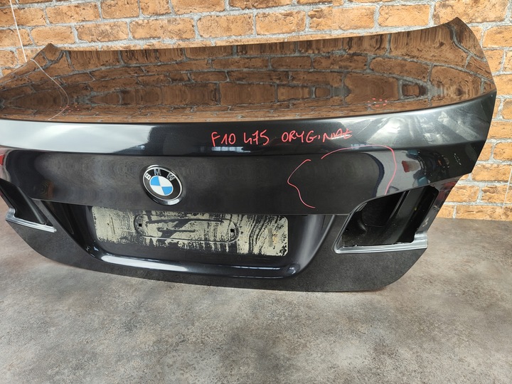 фото №14, Крышка зад задняя багажника bmw 5 f10 чёрный sapphire 475