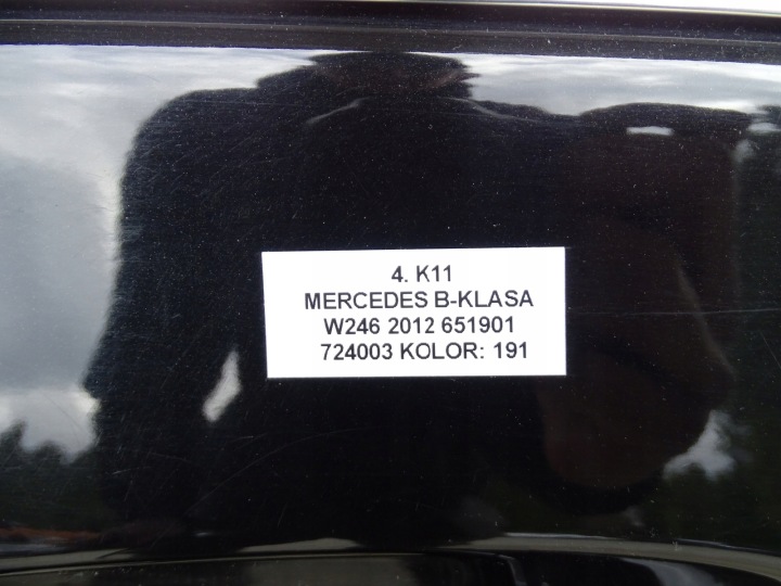 фото №14, Двери левые зад левые задние mercedes w246 b-klasa ii цвет 191