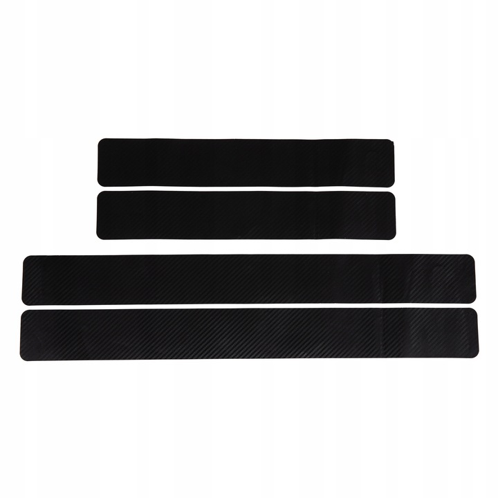 фото №1, 4x накладки наклейки захисні плівка na пороги двері карбон