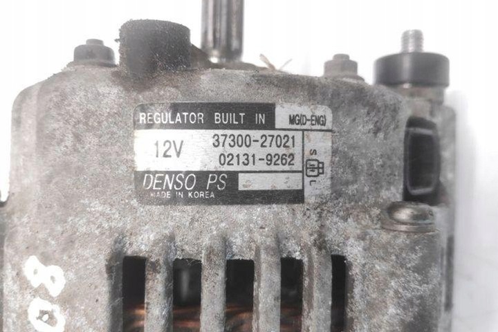 фото №7, Генератор hyundai grandeur ii 3730027021 2.19l бензин 127kw 2007