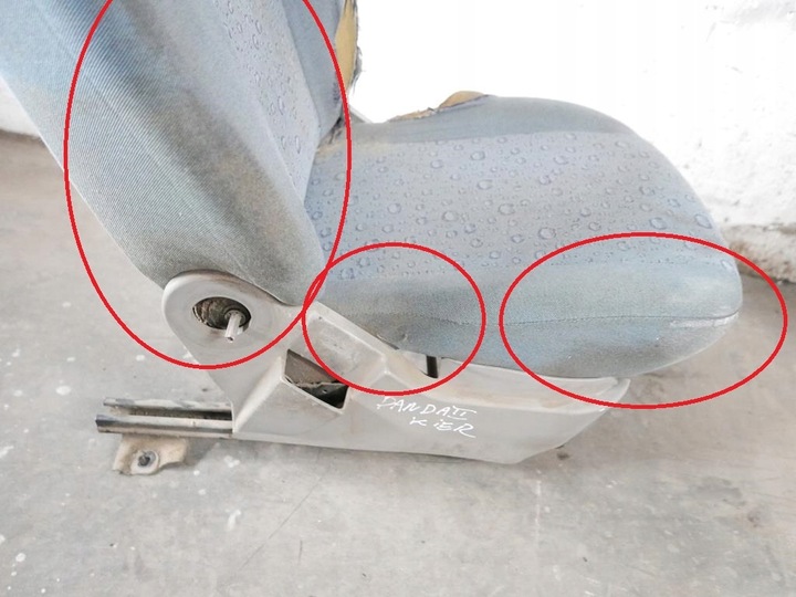фото №7, Сидіння водія лівий перед fiat panda ii 03-06