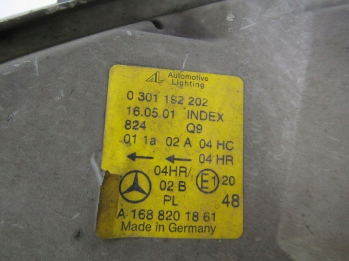 фото №2, Mercedes a w168 рестайлінг фара лампа перед права