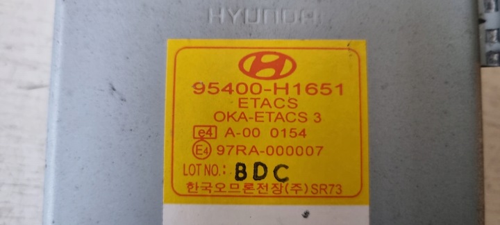 фото №5, Модуль блок управления. 95400-h1601:95400-1651 hyundai terracan
