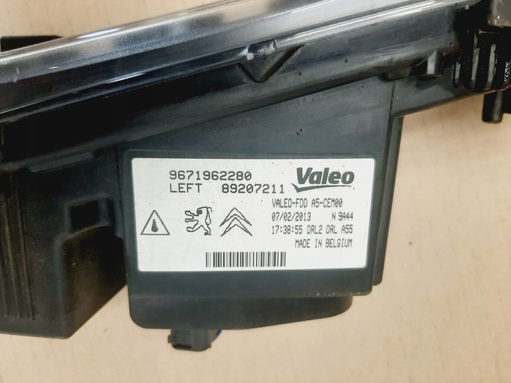 фото №3, Галоген левый лампа drl led бампера перед citroen ds3 9671962280 исправный