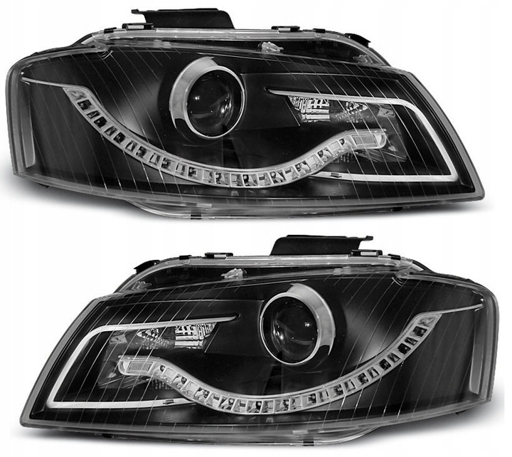 фото №1, Фари day line light led діоди audi a3 8p 03-