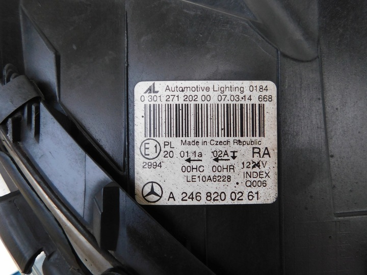 фото №12, Лампа перед права mercedes b-klasa w246 11-14 звичайна org eu обвіс m-пакет познань