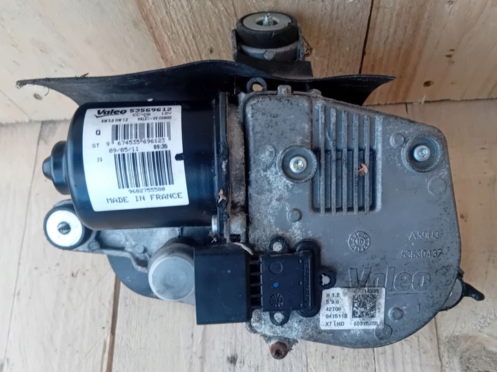 фото №13, Моторчик дворники левый перед citroen c5 iii x7 eu 9682755580 2011r.