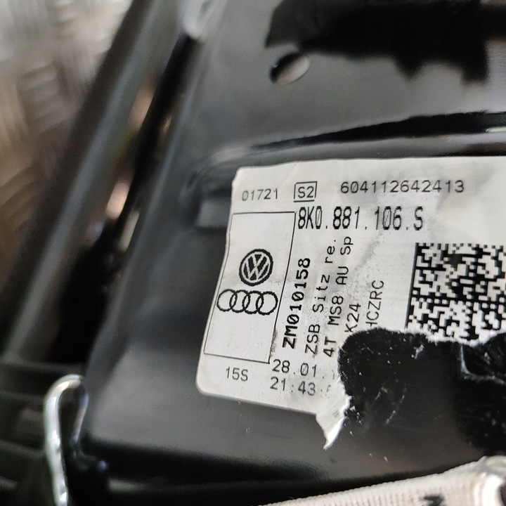 фото №7, Audi a6 s6 c7 4g 2016 правая сторона сиденье переднее пассажира