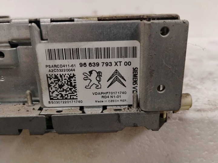 фото №5, Радіо cd citroen c2 96639793xt