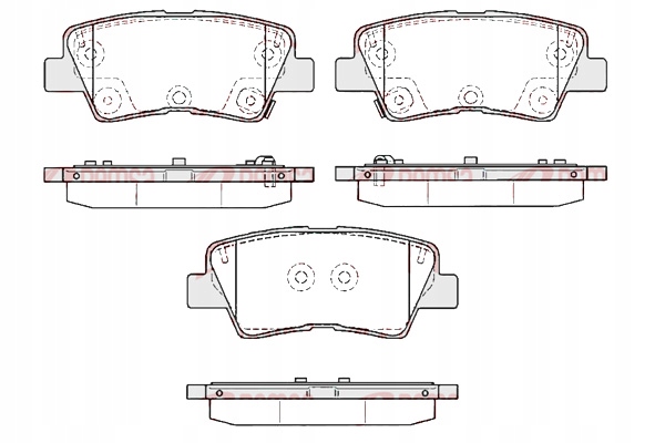 фото №2, Набор - комплект тормозные колодки тормозных remsa remsa