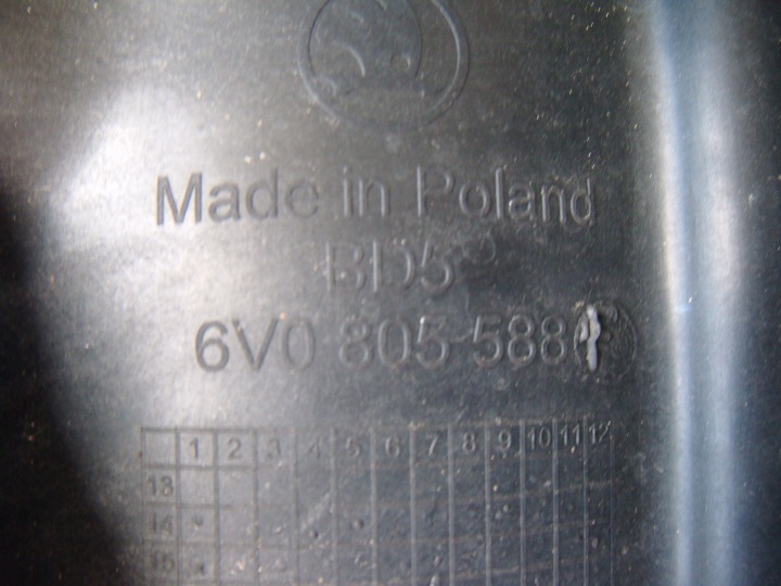 фото №9, Skoda fabia 3 iii 14- передняя панель 6v0805588f