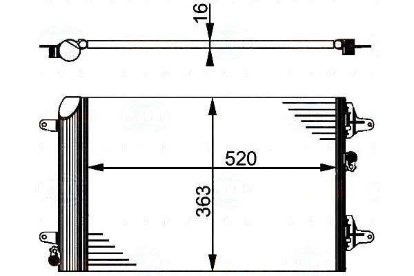 фото №1, Behr hella конденсатор кондиціонера vw sharan galaxy