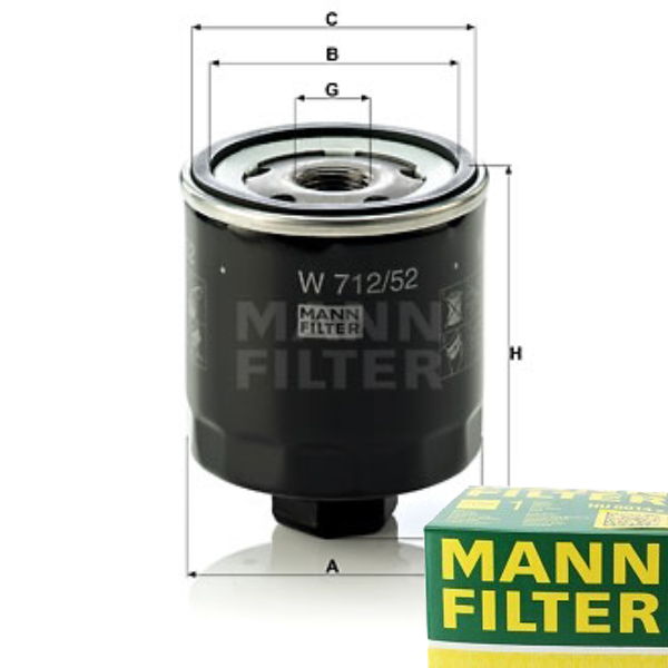 фото №1, Фильтр масла mann-filter do seat altea xl 1.4