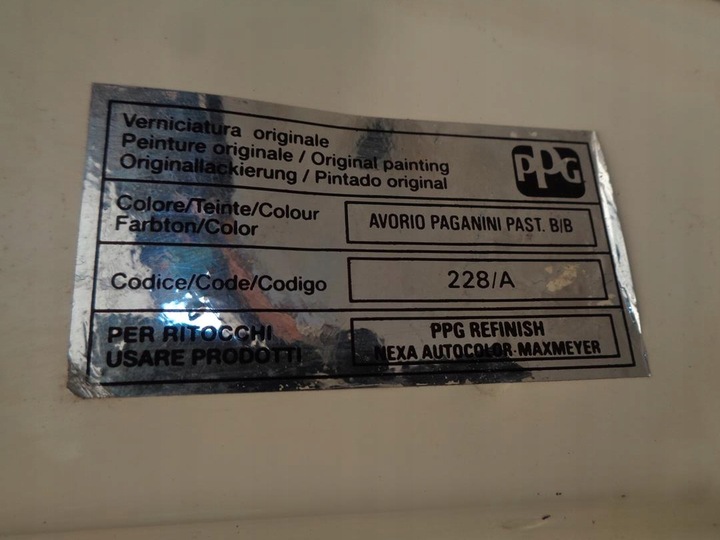 фото №16, Крышка задняя з стекло lancia ypsilon 3d 2005r. код 228