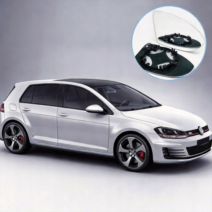 фото №12, Вкладка дзеркало праве з підігрівом golf mk7 mk7.5 2013-2020