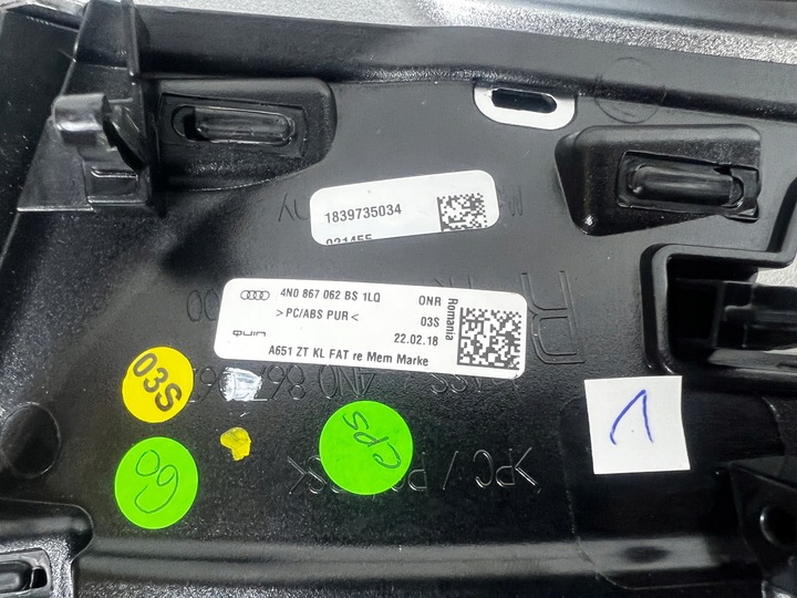 фото №10, Декоры планки декоративный дверь audi a8 s8 d5 4n длинный чёрный пианино 4n4867086 1lq