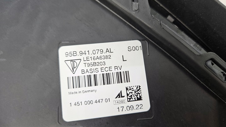 фото №12, Лампа перед передня ліва porsche macan рестайлінг повний led 95b941079al