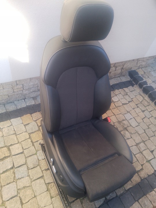 фото №12, Сиденья s line recaro вентиляция массаж q8 sq8 q7 4m кожа алькантара a6 4g c7