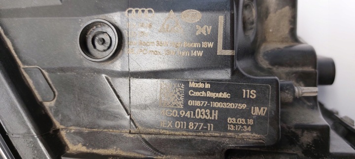 фото №14, A6 c7 рестайлінг лампа лівий перед передня ліва повний led європа