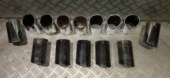 фото №12, Bmw e60 e61 530d 2.5 3.0 d наконечник глушник хром накладка вихлоп 7534036