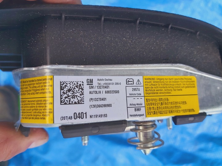 фото №8, Запчасти | insignia a панель консоль капот подушка безопасности европа 13270401