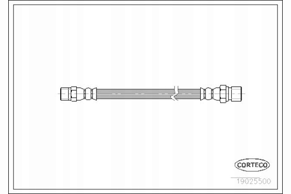 фото №10, Corteco 19025500 шланг тормозной гибкий