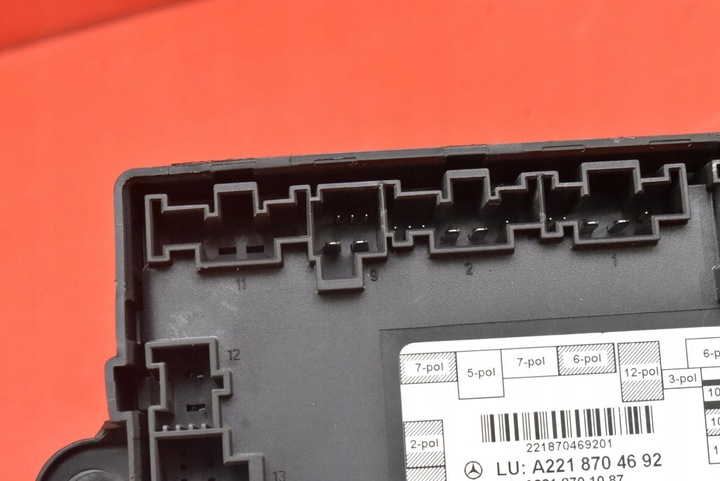 фото №8, Блок керування модуль двері правий перед a2218704692 mercedes s-klasa w221 05-09