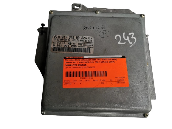 фото №1, Mercedes e-klasa 3.0d a0175459032 0281001230 компьютер