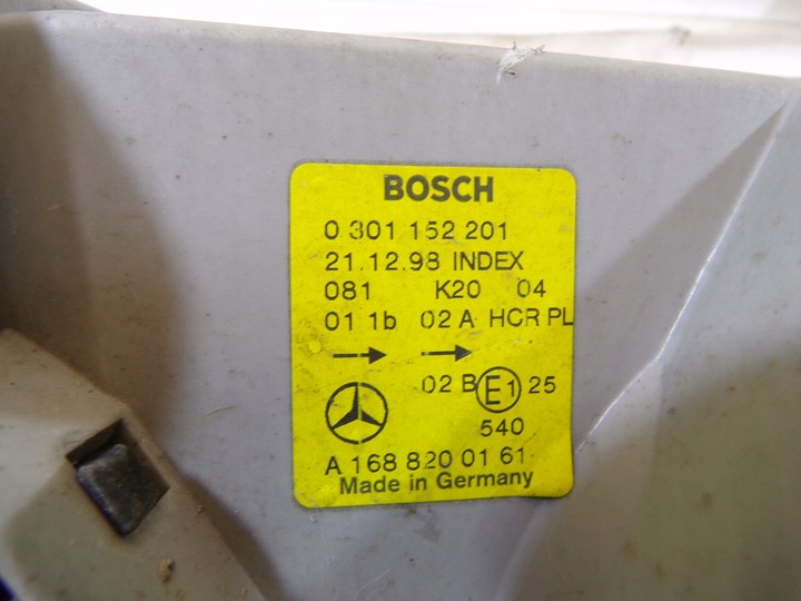 фото №9, Лампи передні перед права ліва mercedes a клас