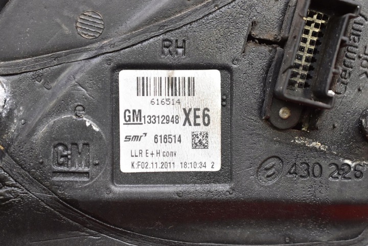 фото №7, Дзеркало праві сріблястий eu 13312948xe6 opel astra 3 iii h 06-14 5 pin