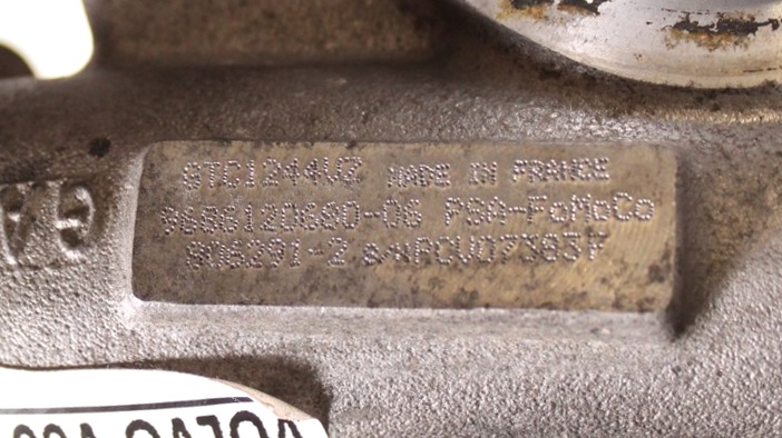 фото №12, Турбіна volvo v60 s60 ii 1.6 d 12r d2 9686120680