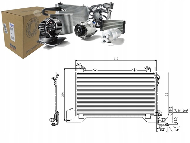фото №12, Радиаторов кондиционера nissens 94425 2108300370