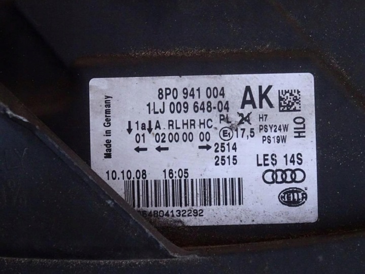 фото №12, Audi a3 8p рестайлінг 08-12 фара права перед передня 8p0941004ak