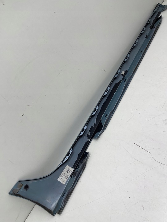 фото №9, Audi a6 c7 планка накладка порога порогова ліва колір ly5r синя