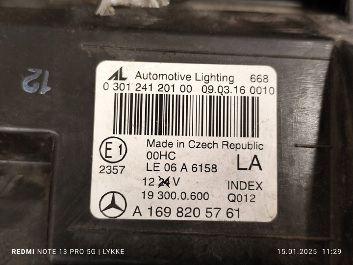 фото №15, Фара mercedes-benz a w169 a1698205761